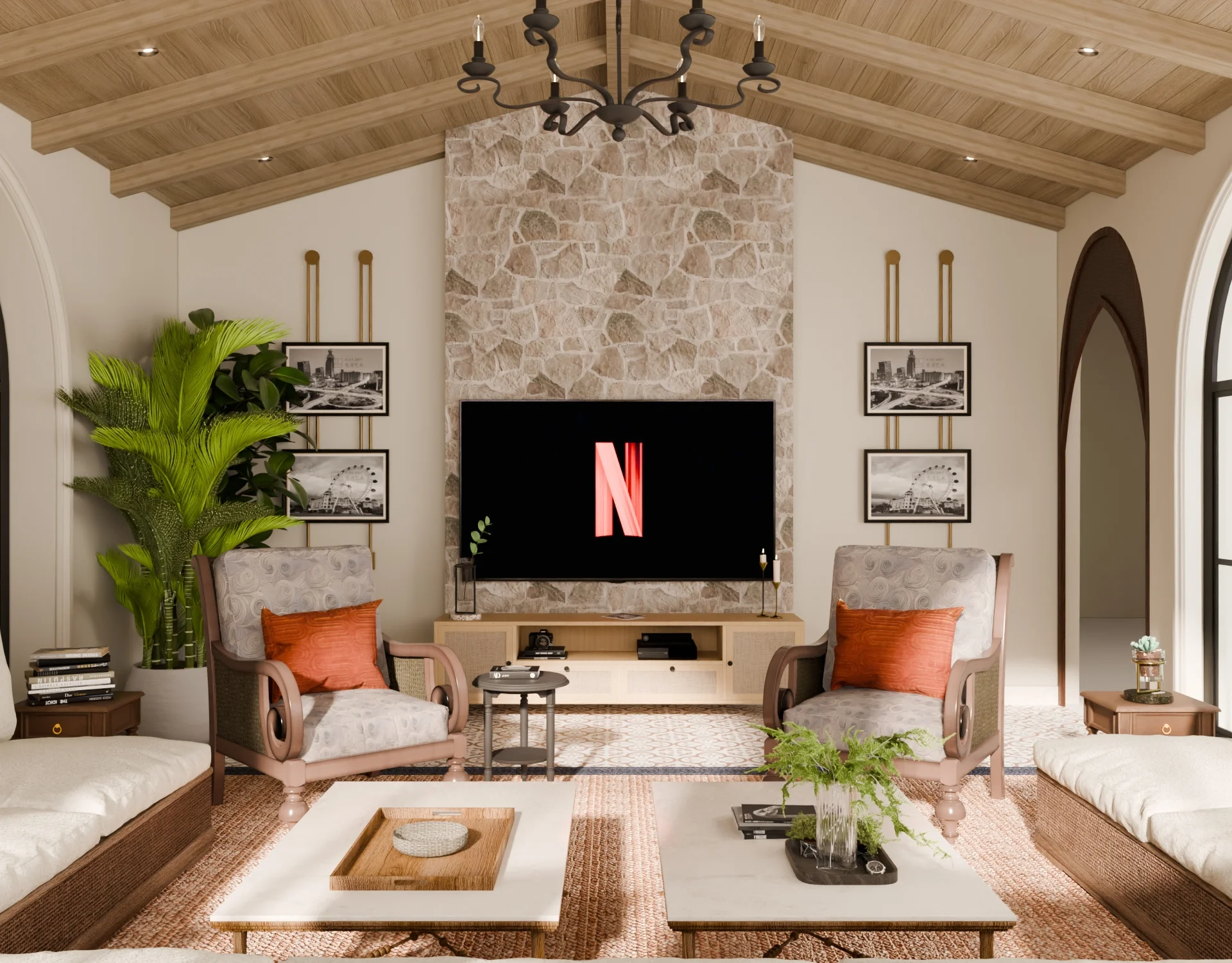 Den Room Residential render