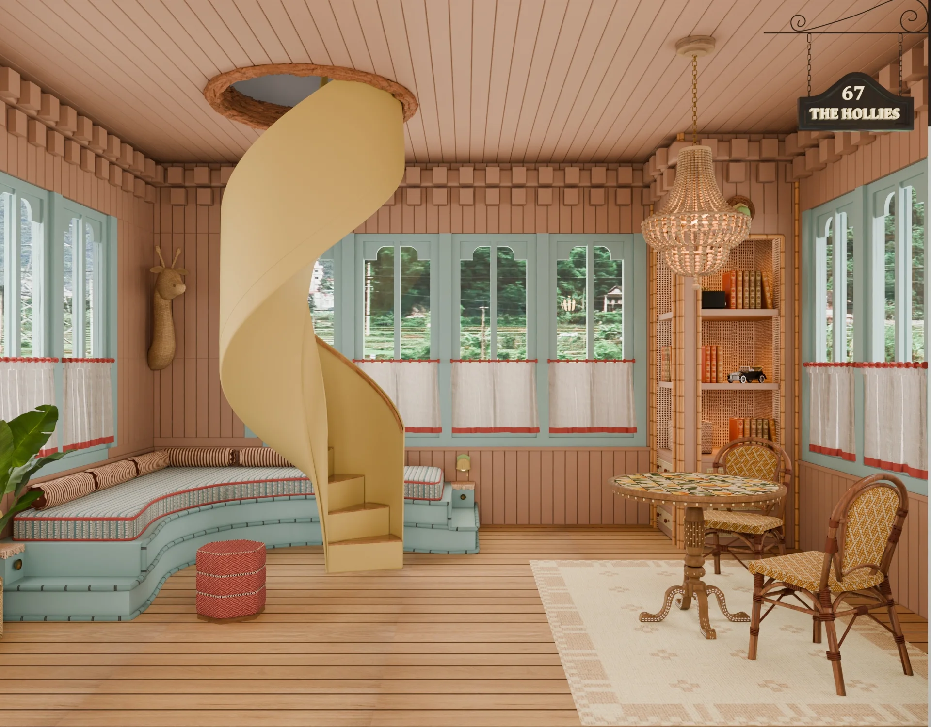 Den Room Residential render