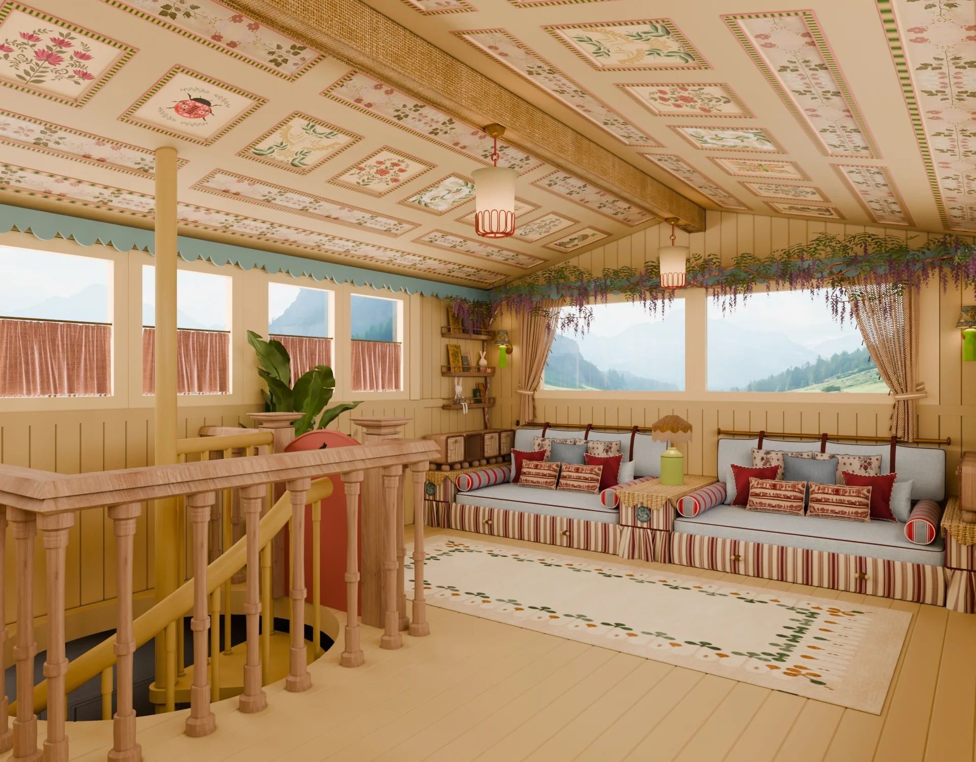 Den Room Residential render