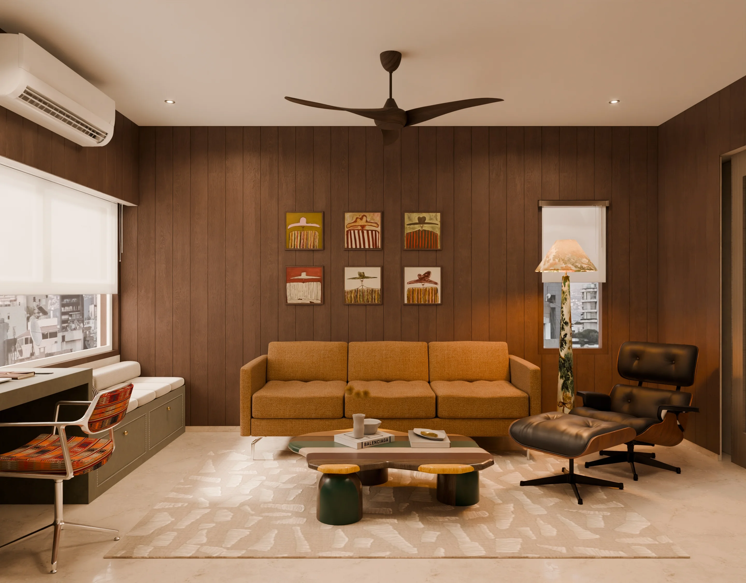 Den Room Residential render