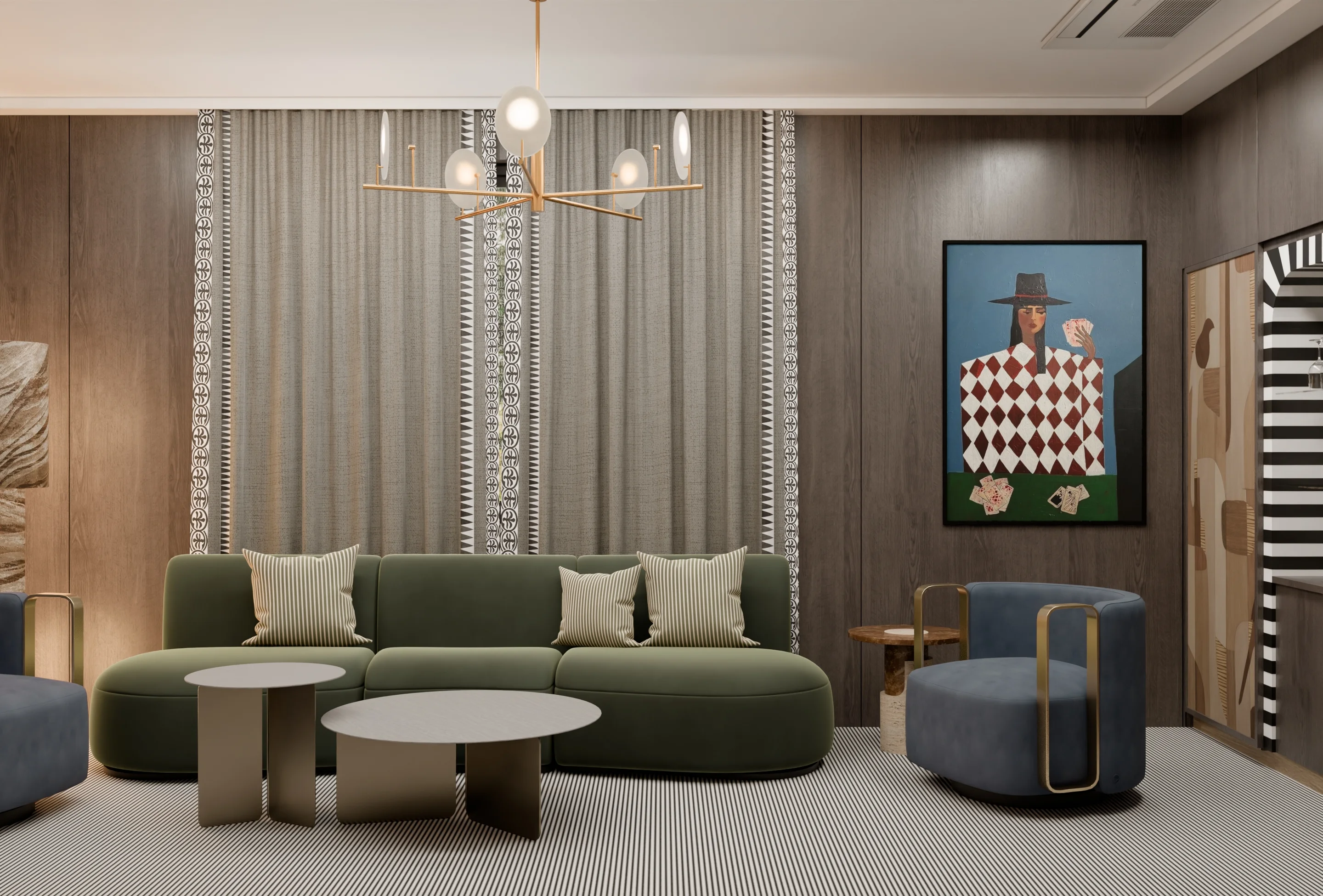 Den Room Residential render