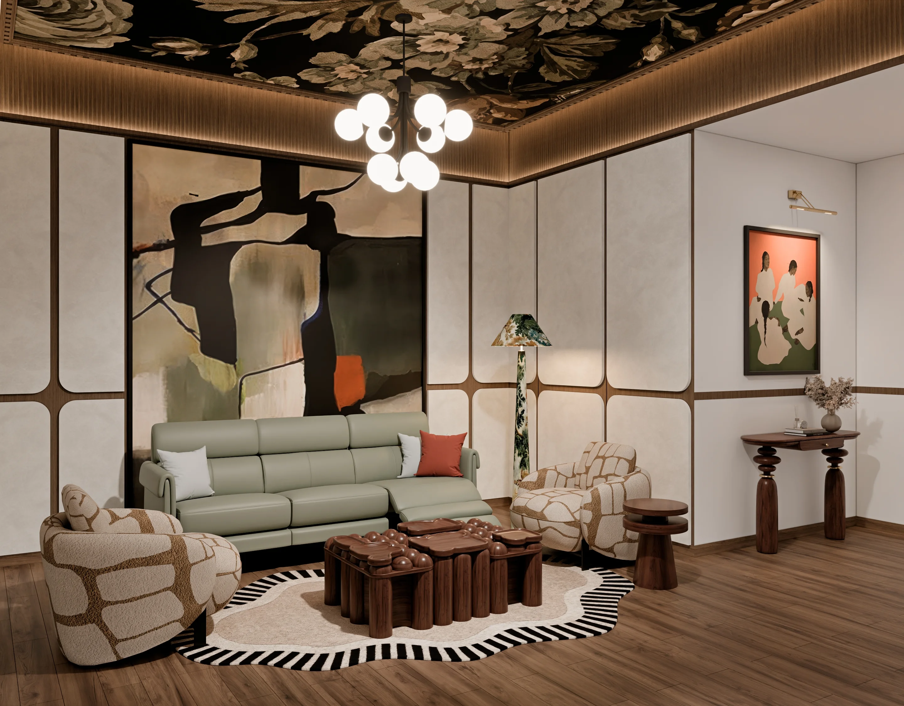 Den Room Residential render