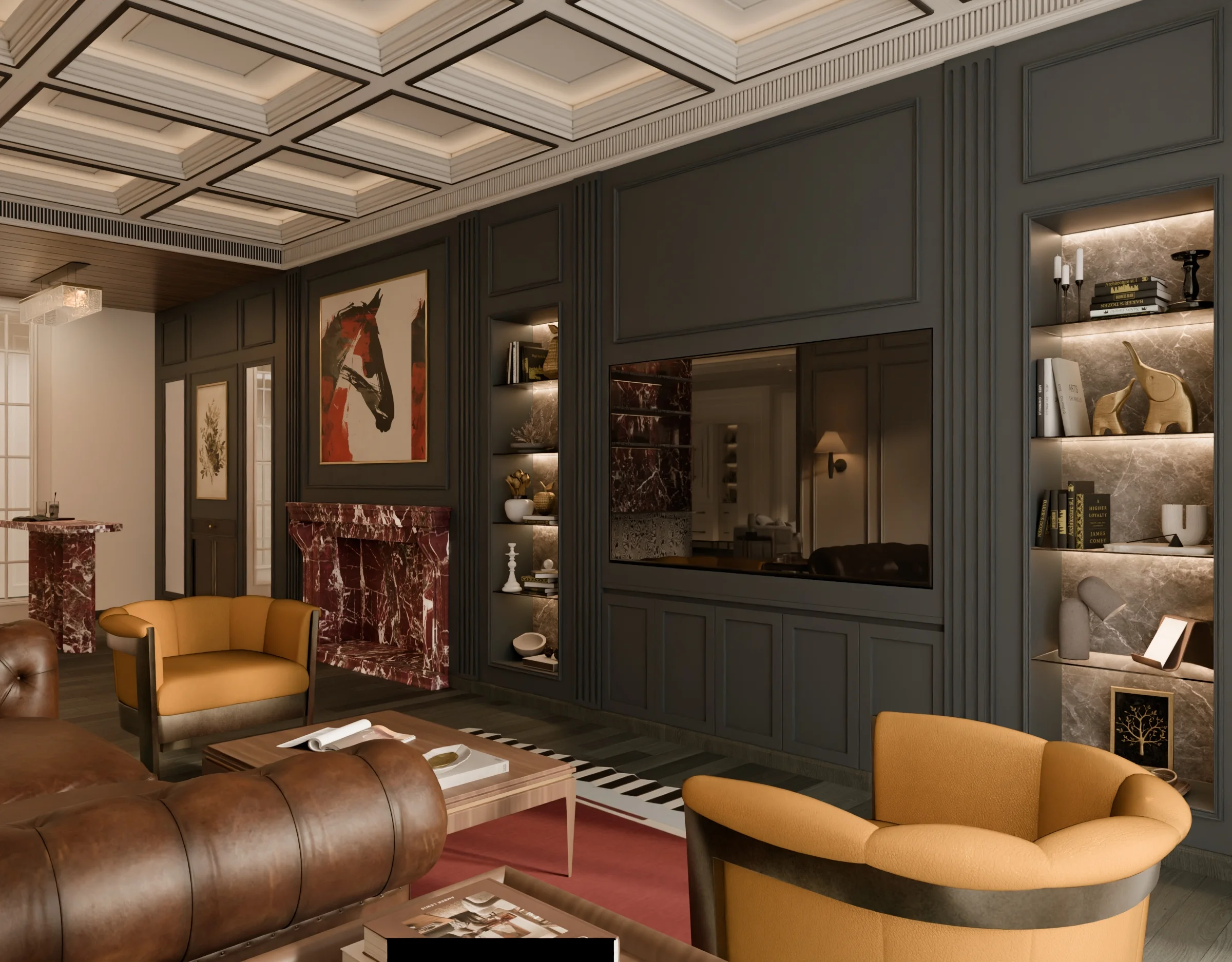 Den Room Residential render
