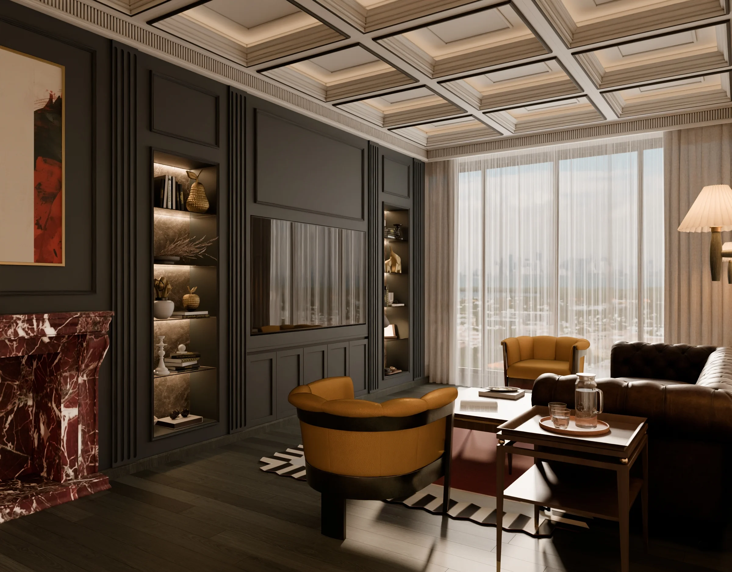 Den Room Residential render