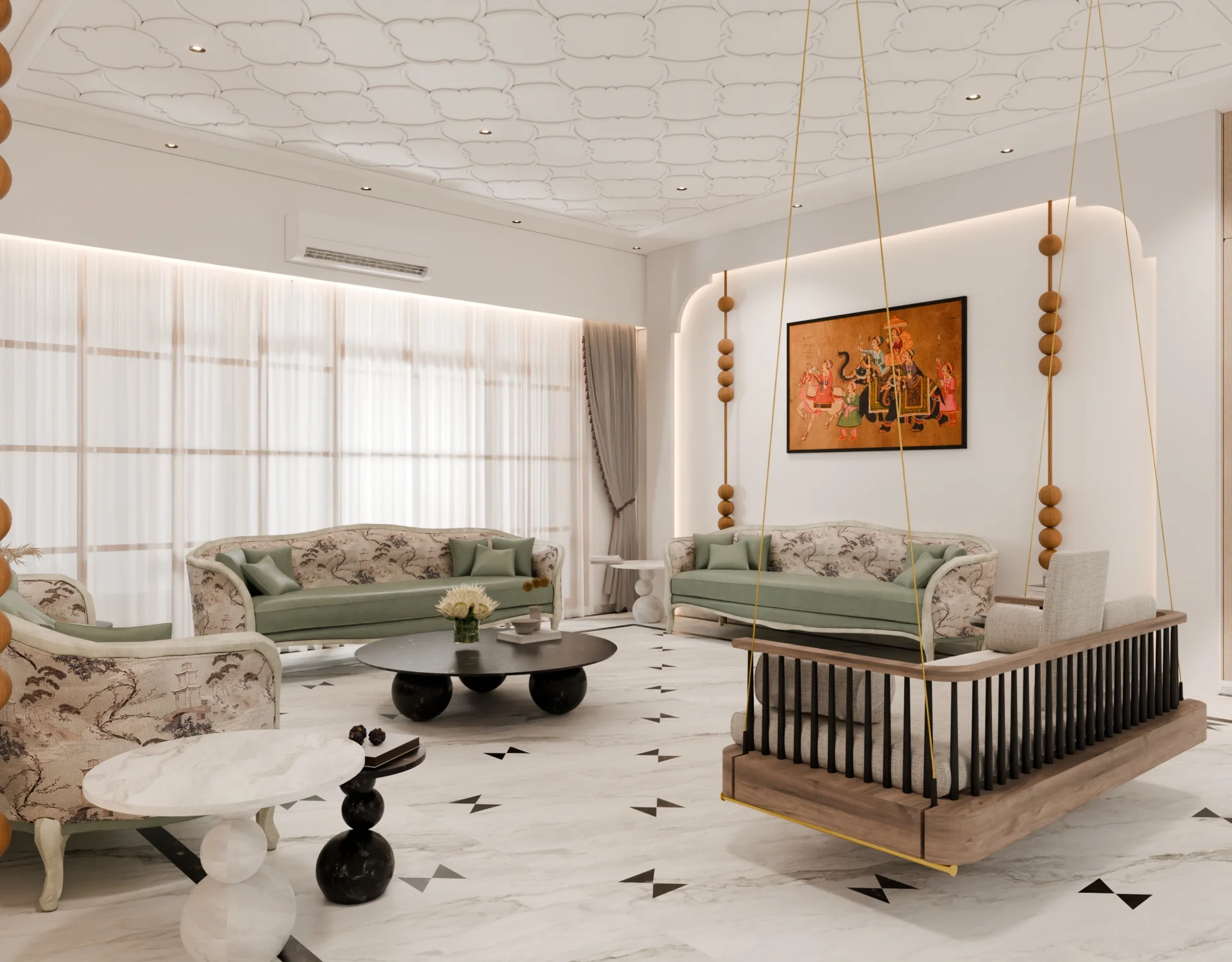 Den Room Residential render