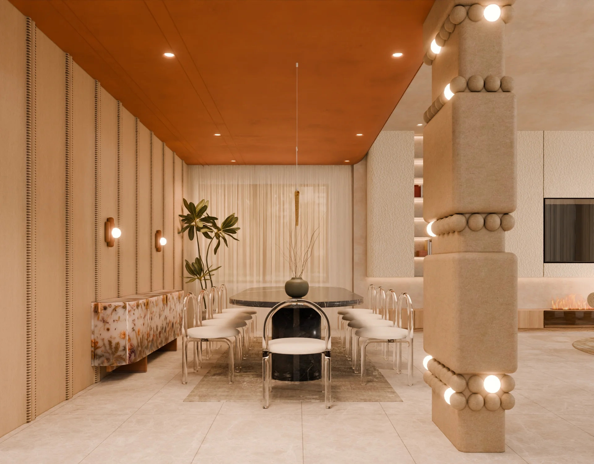 Dining Area Residential render