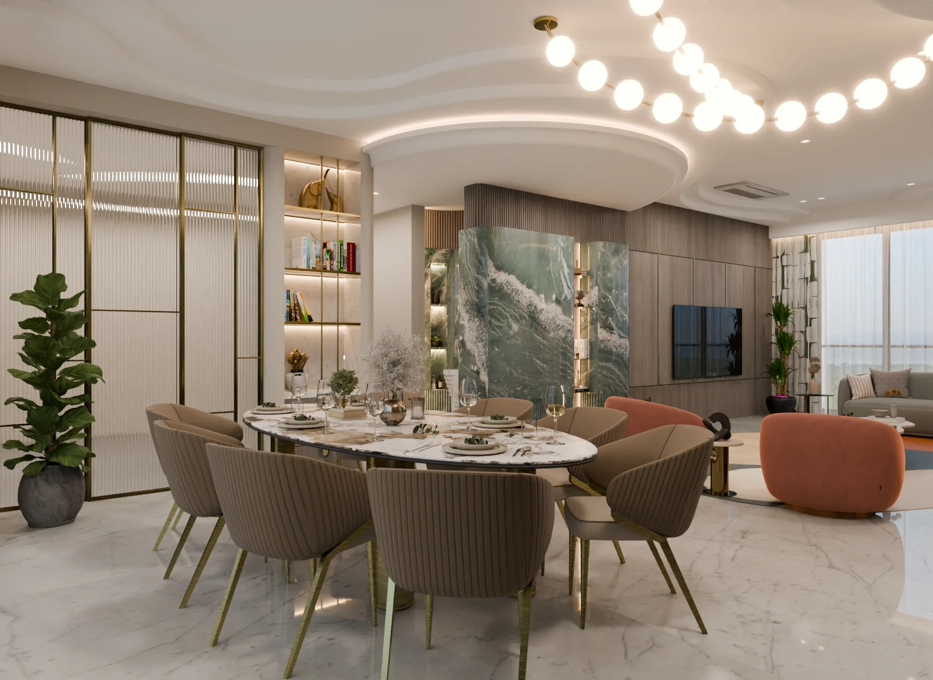 Dining Area Residential render