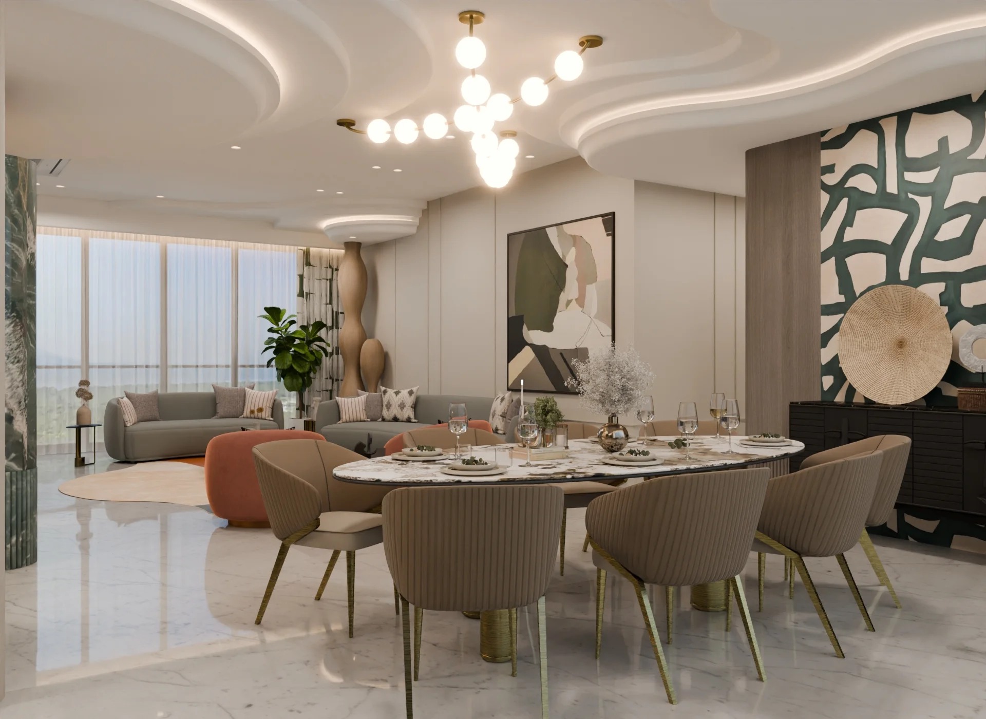 Dining Area Residential render