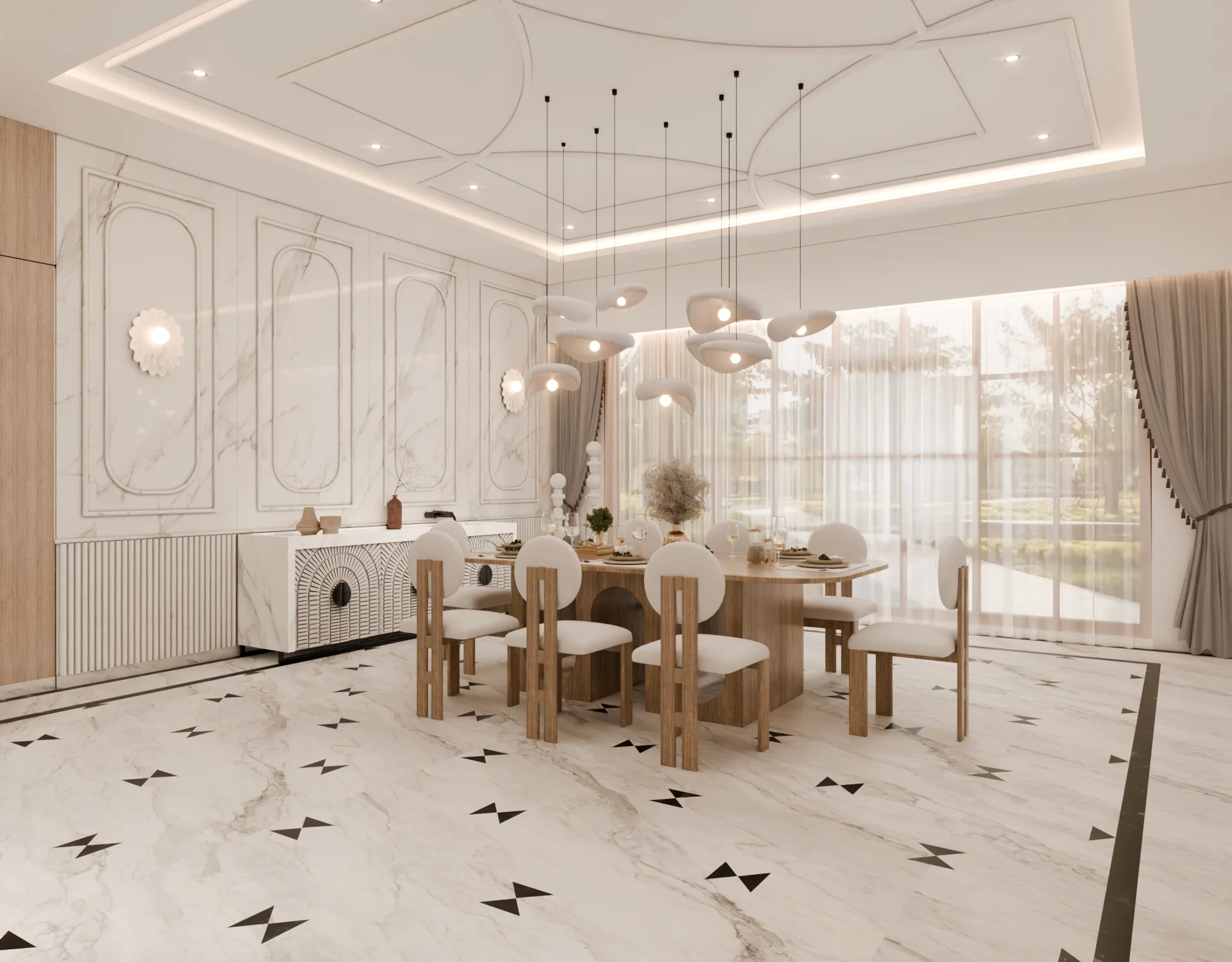 Dining Area Residential render