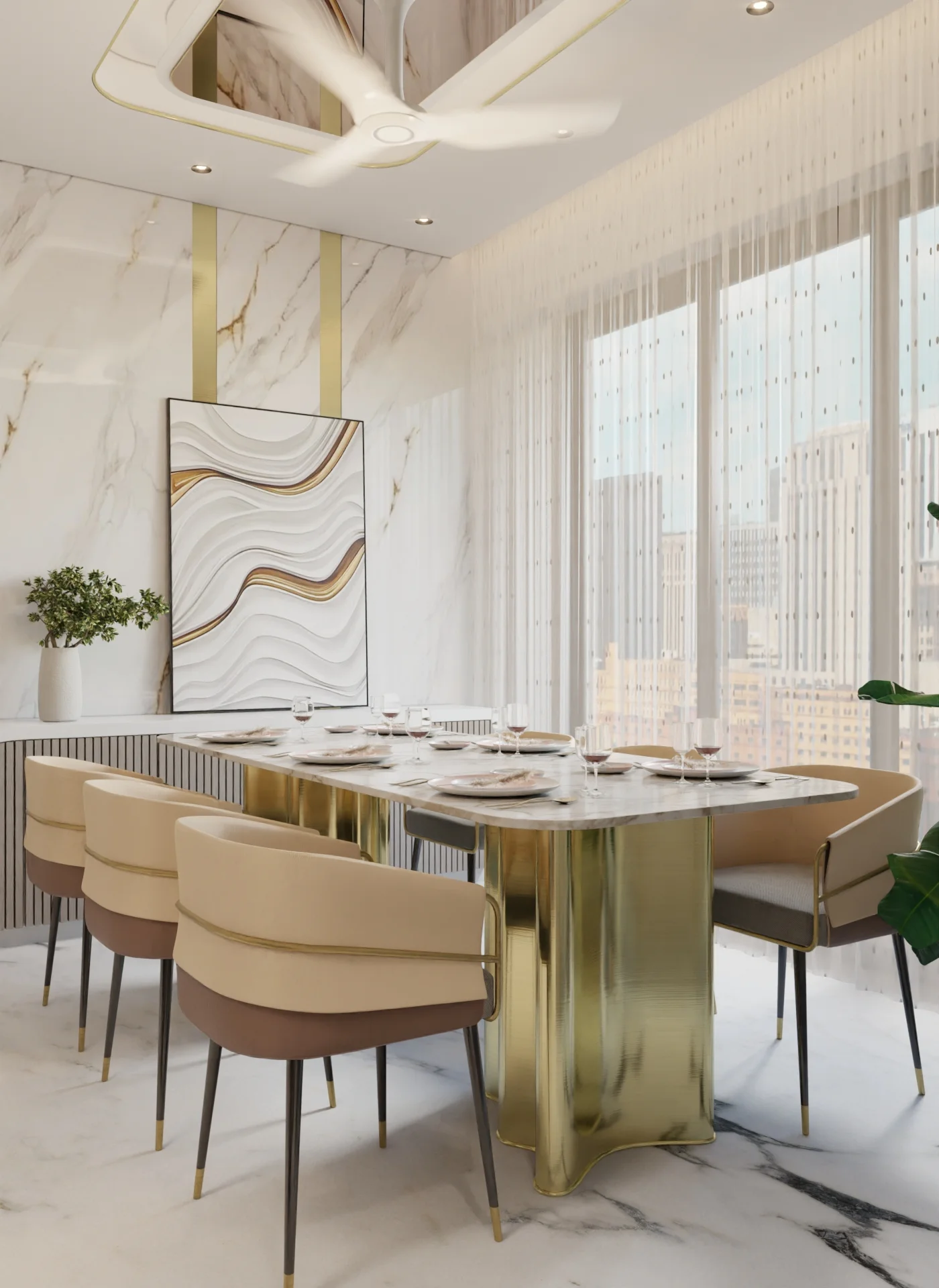 Dining Area Residential render