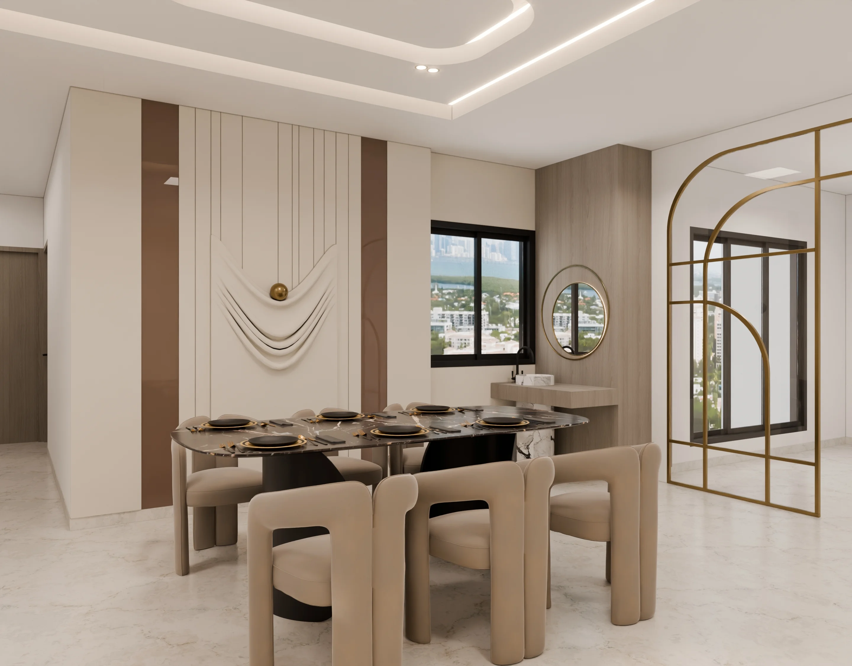 Dining Area Residential render