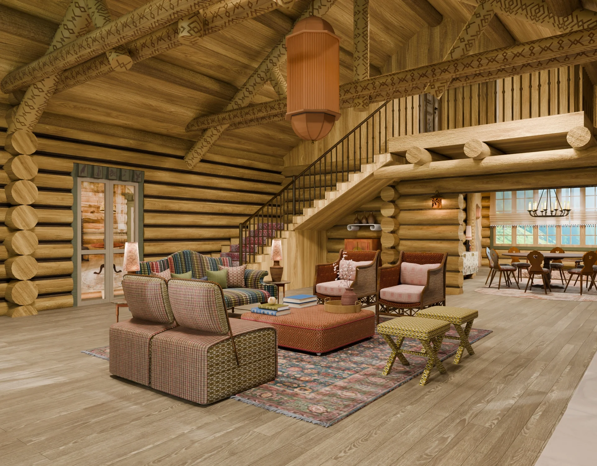 Living Room Residential render