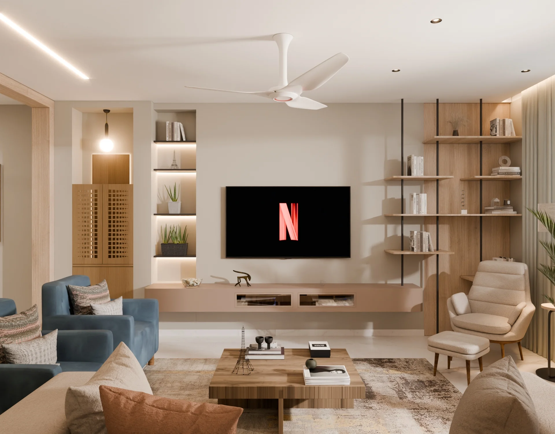 Living Room Residential render