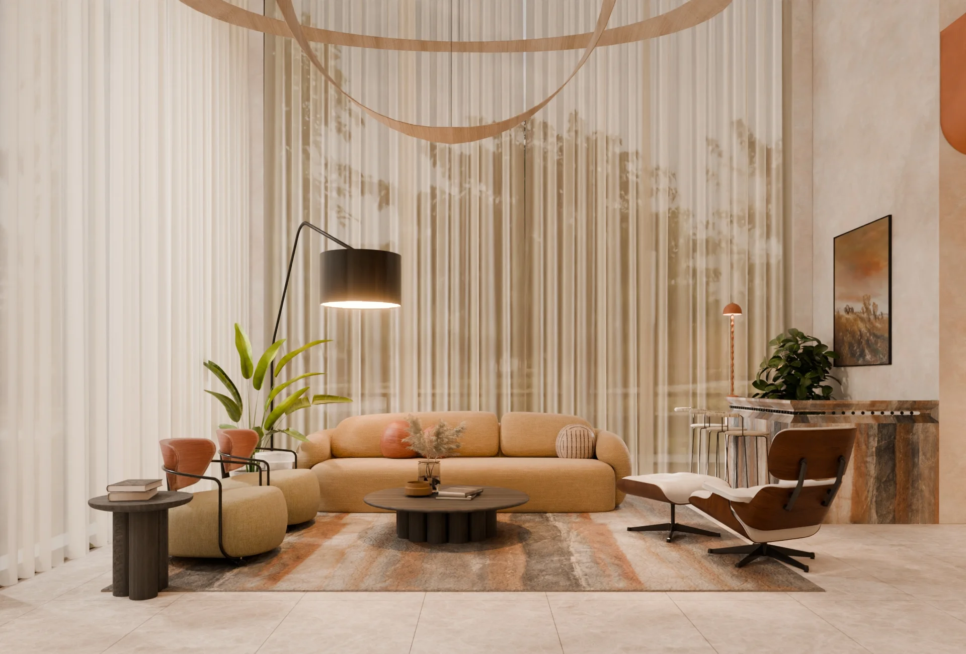 Living Room Residential render