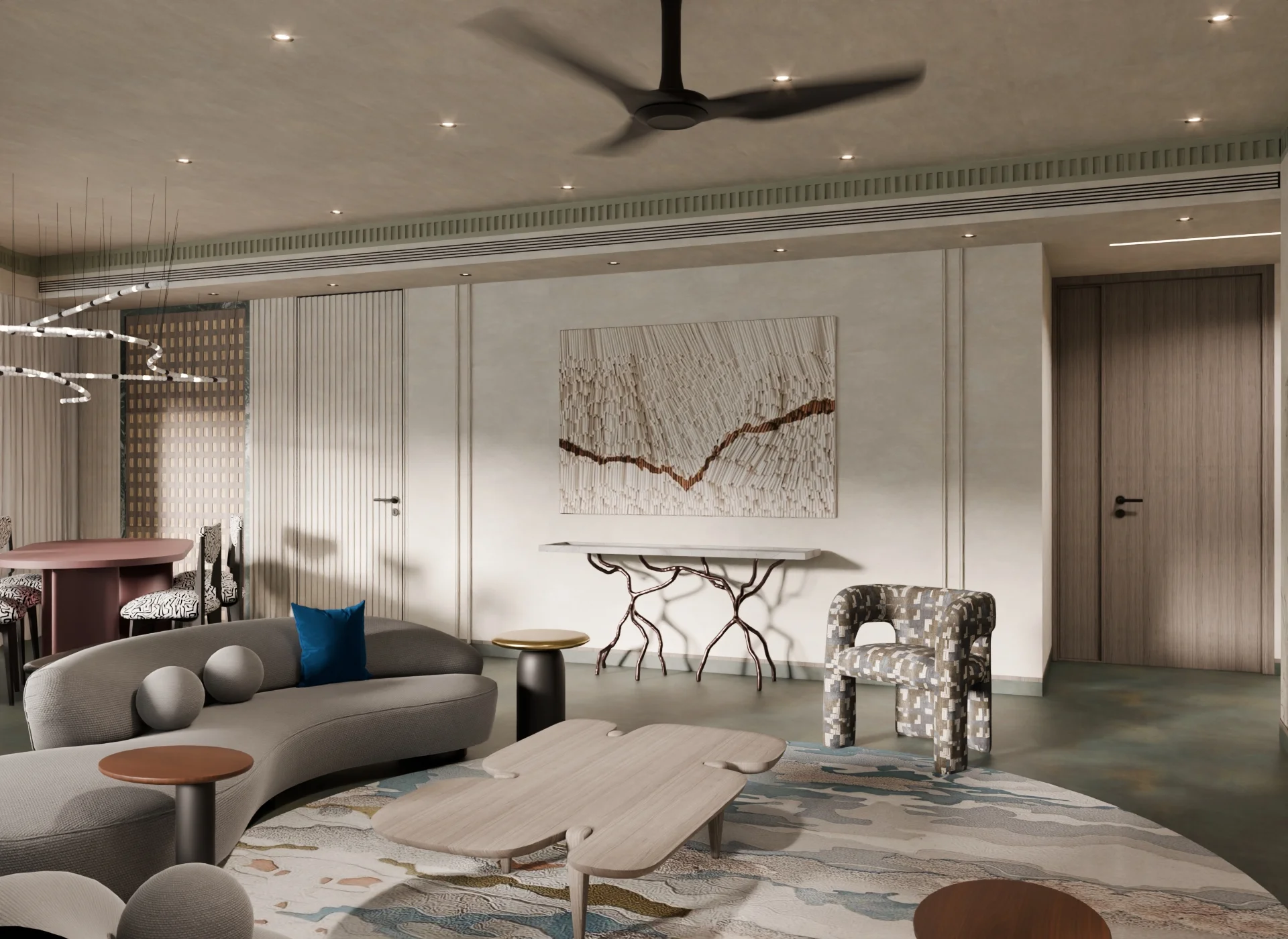 Living Room Residential render