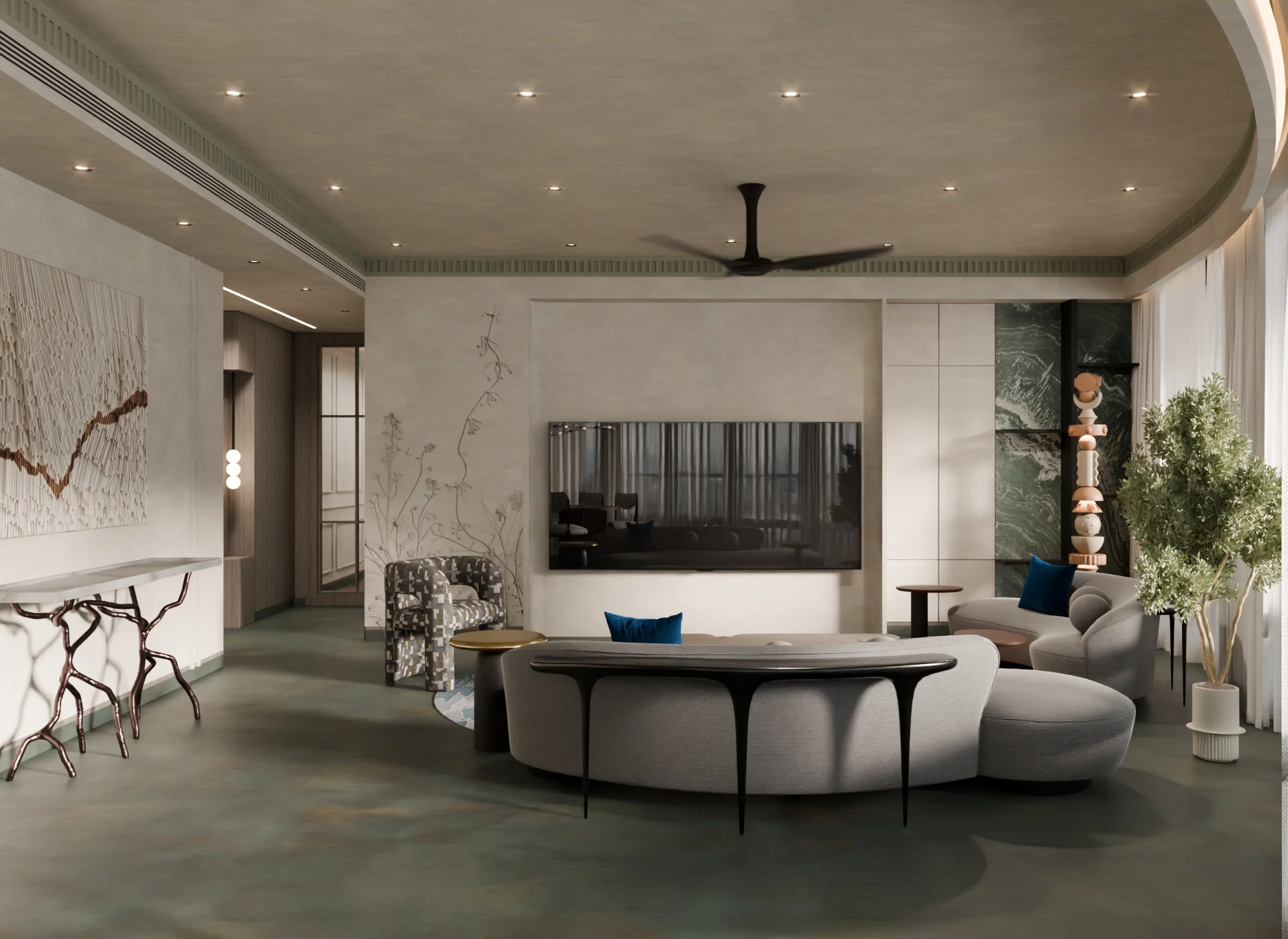 Living Room Residential render