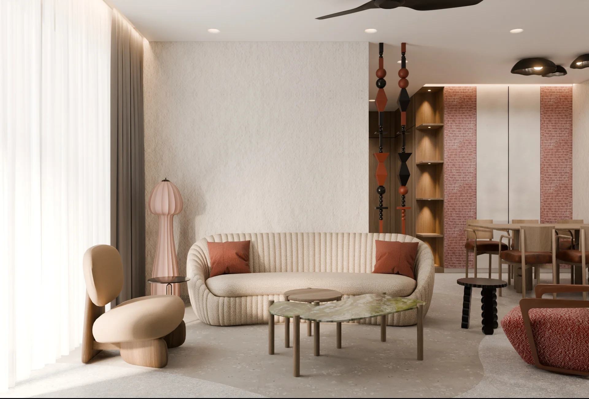 Living Room Residential render