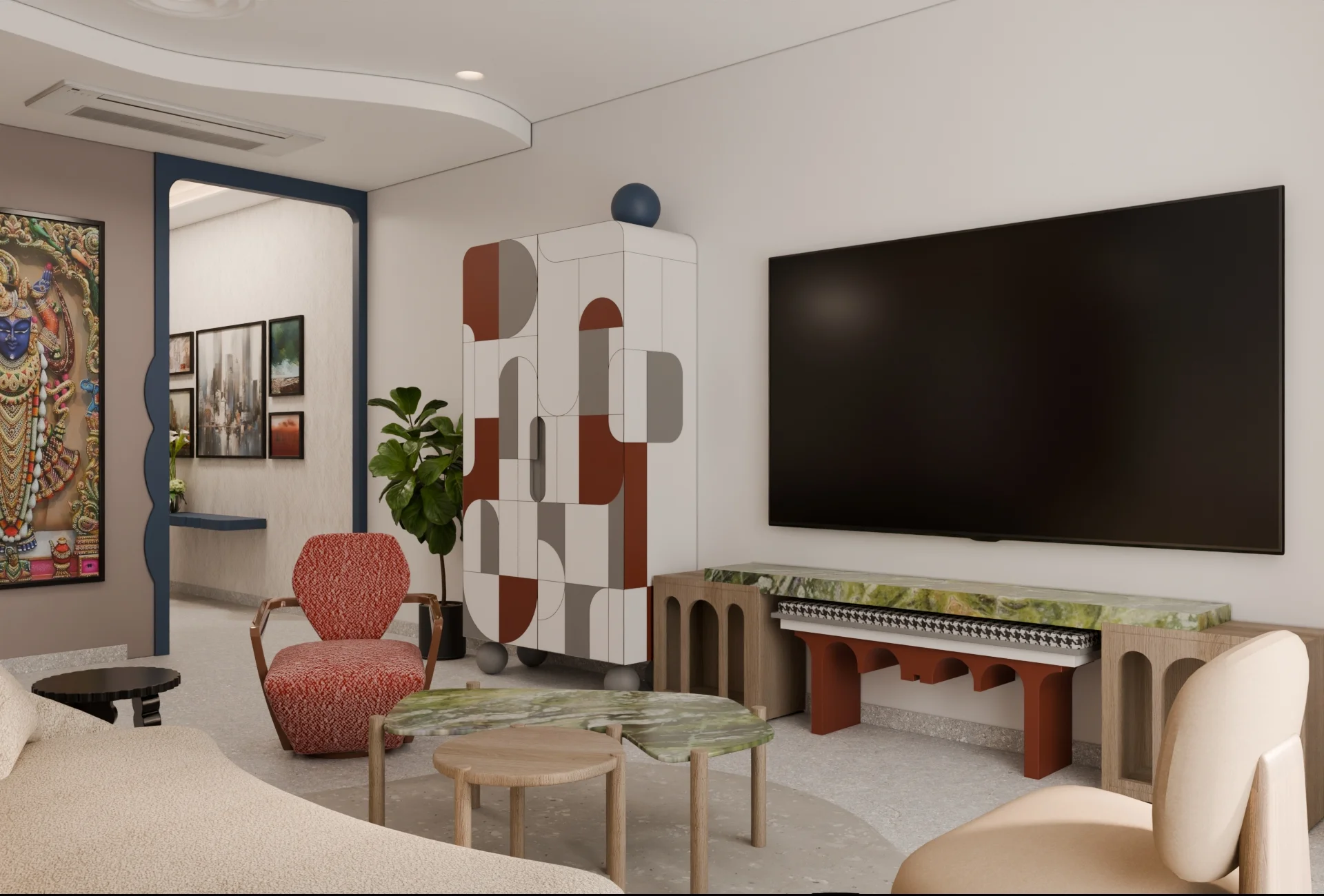 Living Room Residential render