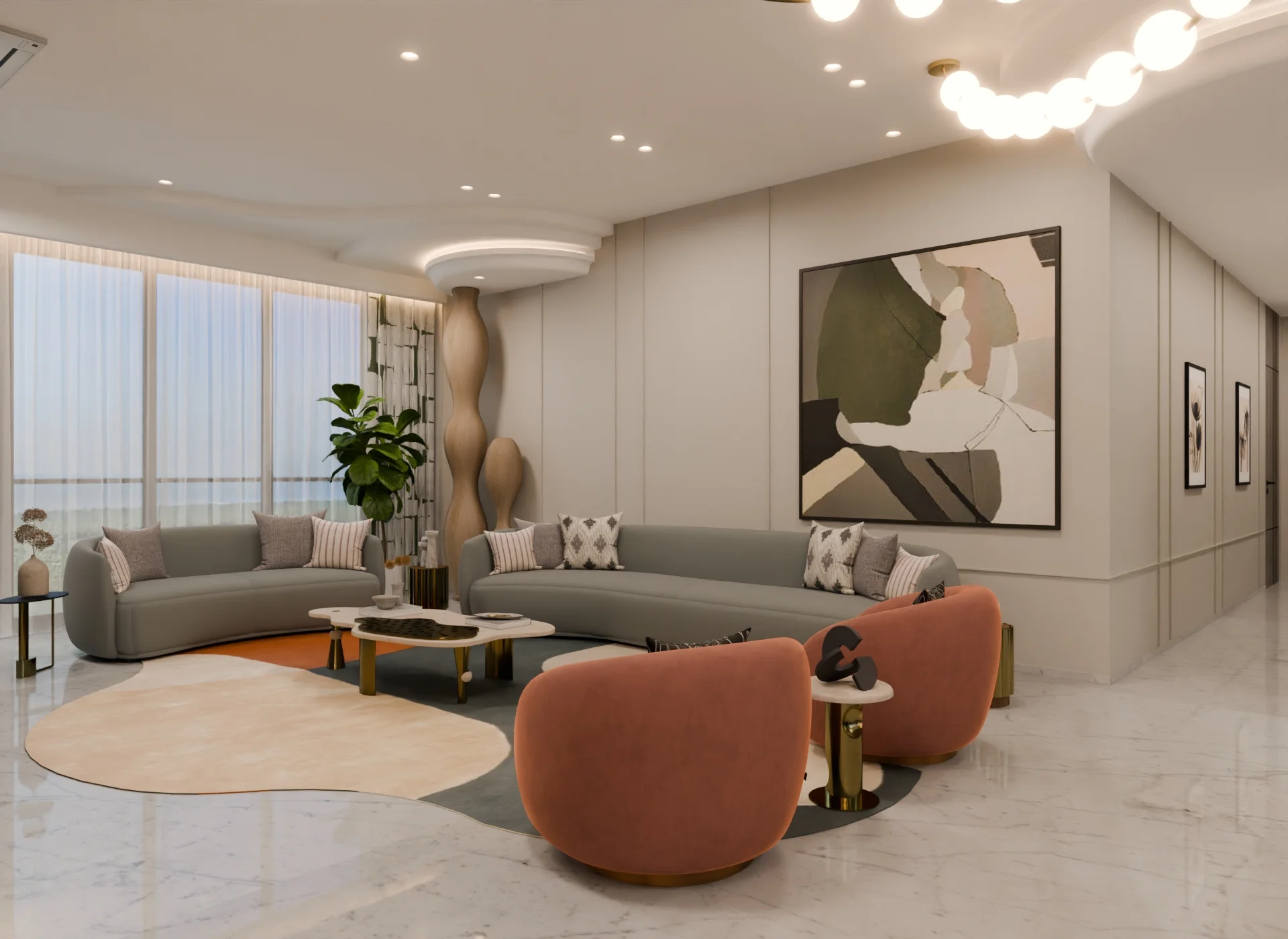 Living Room Residential render