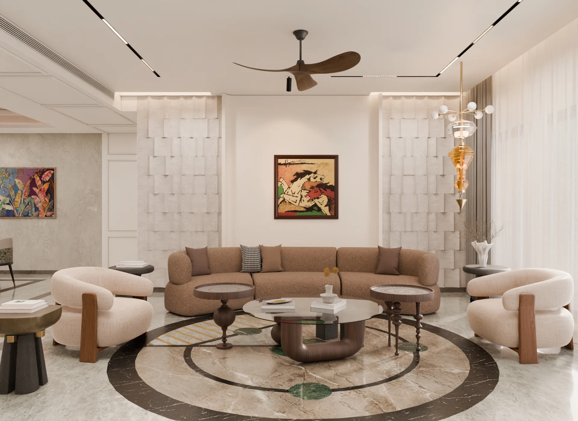 Living Room Residential render