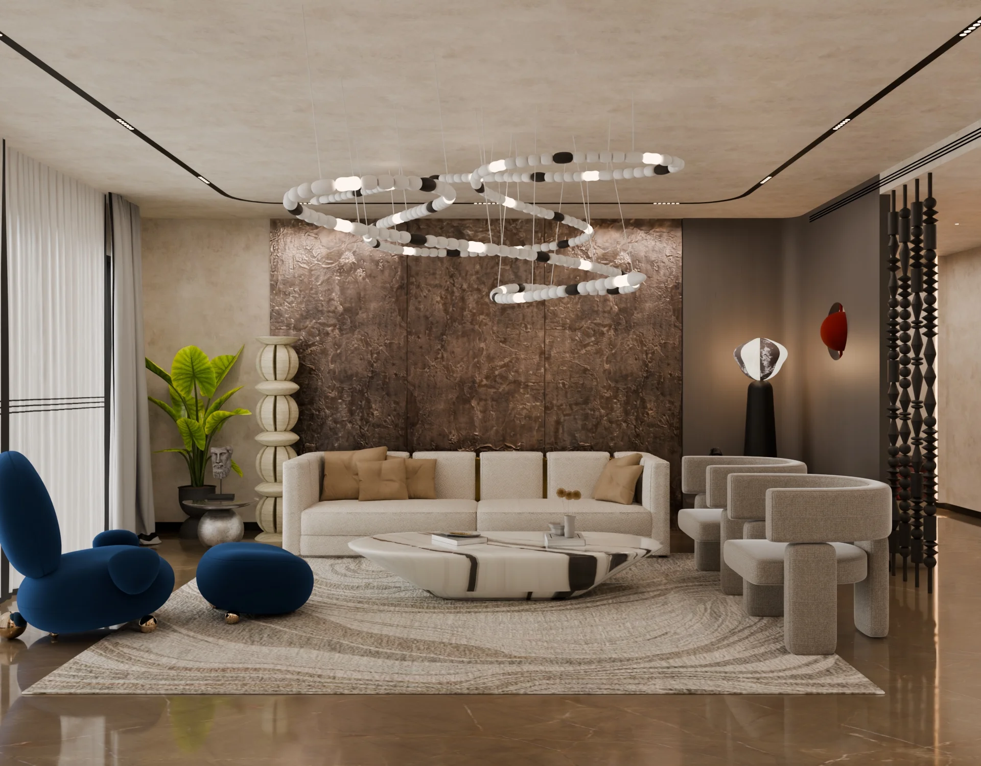 Living Room Residential render