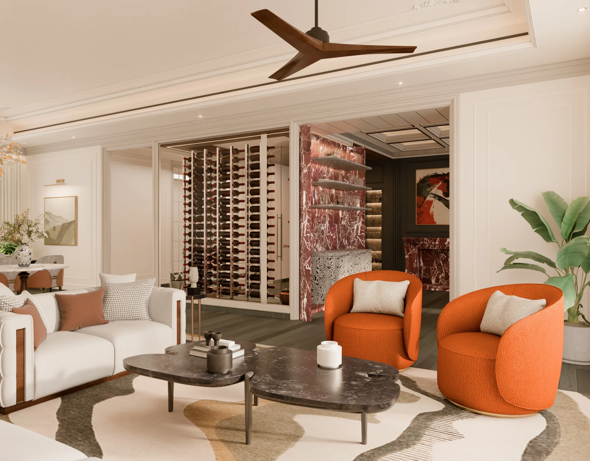 Living Room Residential render
