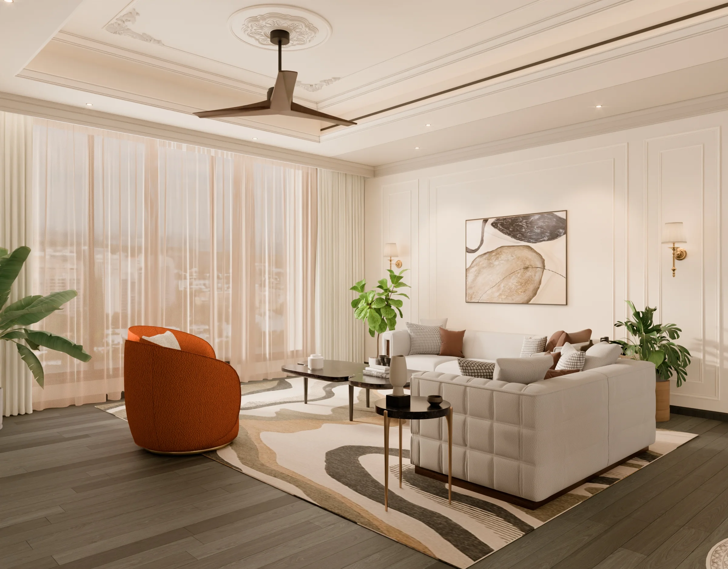 Living Room Residential render