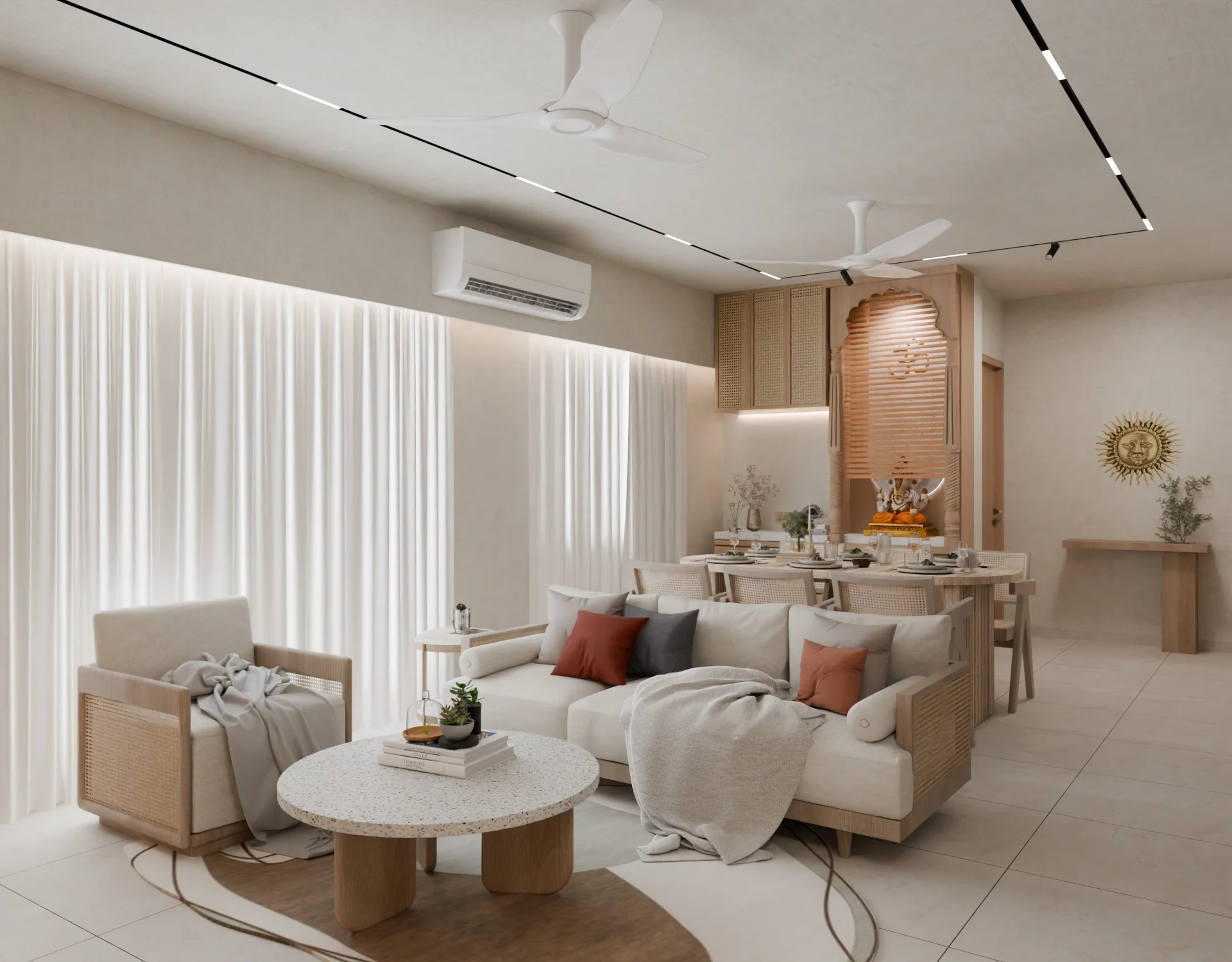Living Room Residential render