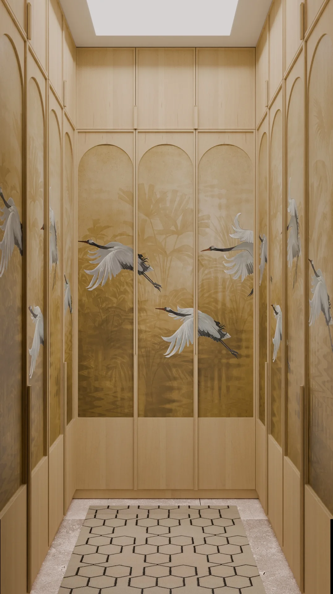 Walk-in Wardrobe Residential render