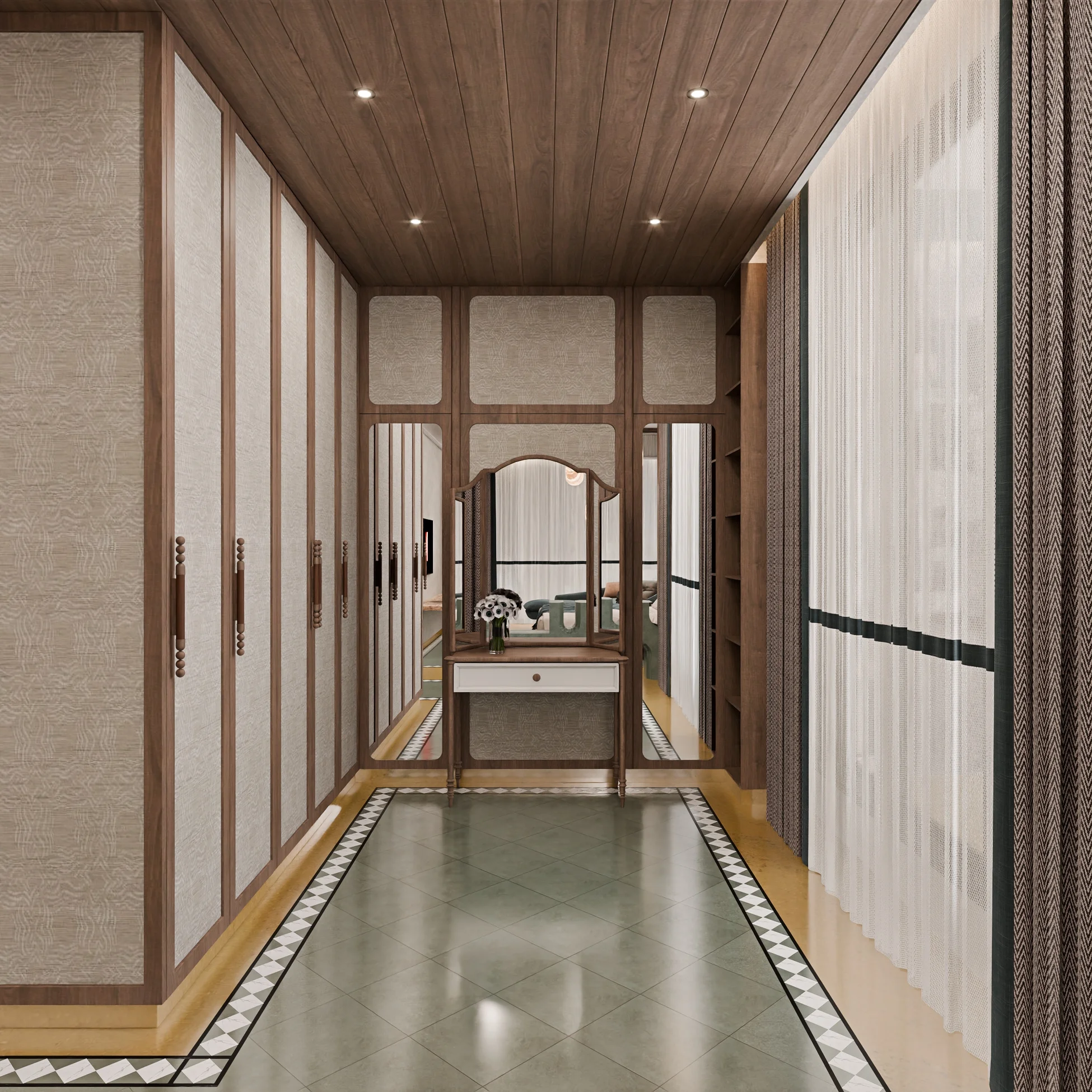 Walk-in Wardrobe Residential render